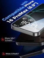 MAGIC JOHN 2 Pack for iPhone 16 Pro Max 6.9 inch Tempered Glass Screen Protector - Image 3