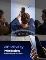 MAGIC JOHN 2 Pack for iPhone 16 Pro Max 6.9 inch Privacy Tempered Glass Screen - Image 3