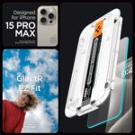 Spigen GlasTR EZ FIT Tempered Glass Screen Protector for iPhone 15 Pro Max - Image 2