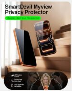 SMARTDEVIL 2 Pack Privacy Screen Protector for iPhone 17 Pro Max, Anti-Spy - Image 2