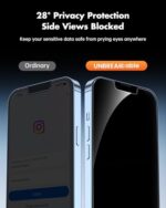 UNBREAKcable Privacy Screen Protector for iPhone 14/13/13 Pro, 2-Pack - Image 2