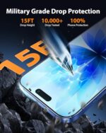 Mkeke for iPhone 17 Screen Protector 3 Pack, [9H+ Hardness] [Military-Grade Drop - Image 2