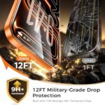 NeverBreak 9H+ Hardness for iPhone 17 Pro Screen Protector 12FT Military Grade - Image 2