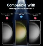 MAGIC JOHN 2 Pack for Samsung Galaxy S23 Ultra Screen Protector [PET Film - Image 2