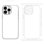 Solid Color Skin Wrap Compatible with iPhone 15 Pro Max (White) - Image 2