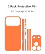 2 Pack Protective Films Compatible with iPhone 17 Pro (Orange) - Image 3
