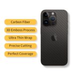 2 Pack for iPhone 16 Pro Max Skin Wrap Transparent Matte for Back for Back Side - Image 2