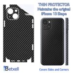 for iPhone 13 Skin Wrap 3M Carbon Fiber Film Protective Decal fopr Back Glass - Image 2