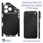 for iPhone 17 PRO Skin Wrap 3M Film Protective for Sides and Back (Carbon Fiber) - Image 2