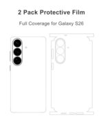 2 Pack Protective Films Compatible with Galaxy S26 Skin Wrap (White) - Image 2