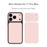 Phone Back Skin Wrap Compatible with iPhone 17 Pro Max (Pink) - Image 2