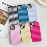Compatible with iPhone 13/14 Case, Cute Fashion Aesthetic Striped Pattern Cover - Image 2