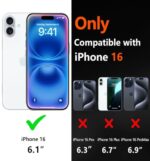 Diverbox for iPhone 16 Case [Shockproof] [Dropproof] [Tempered Glass Screen - Image 2
