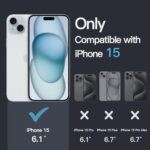 JETech Case for iPhone 15, Anti-Yellowing, Clear - Image 2