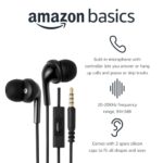 Amazon Basics Wired Earbuds with Microphone, In-Ear Headphones, 3.5mm Jack - Image 2