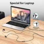 Wired Headphones Earphones for Laptop PC Chromebook Noise Isolating Ear Buds - Image 2