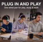 ARTIX Wired Headphones for Kids & Adults - Built-in Mic & Volume (B0DP9WCPGC) - Image 3