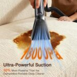 Portable Carpet & Upholstery Cleaner, 18Kpa Carpet Cleaner Machine for Deep - Image 2