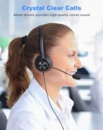 USB Headset with Microphone for PC Laptop Office Phone Meeting Zoom Skype - Image 2