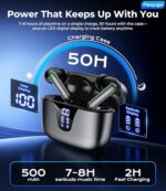 Wireless Earbuds Bluetooth Headphones, 50H Playtime Ear Buds with Mic - Image 2