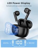 Wireless Earbuds, 2026 Bluetooth 5.4 Headphones Bass Stereo Ear Buds with Noise - Image 2