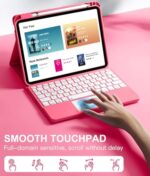 Harvopu for iPad A16 11th/10th Generation Case with Keyboard, Folio Cover - Image 3