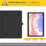 Fintie Rotating Case for 9-11 inch Tablet - Universal Stand Cover w/Pocket - Image 3