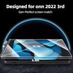 3 Pack Onn 10.1 inch tablet screen protector - Image 3