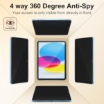 360° 4 Way Privacy Screen Protector for iPad A16 11th/ 10th Gen - Image 3