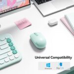TECKNET Compact Ambidextrous Wireless Mouse for Laptop Mint Green - Image 4