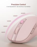 wegear USB Wireless Mouse for Laptop PC Mac, 2.4GHz Cordless Mouse with 6 - Image 3