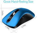 memzuoix 2.4G Portable Wireless Mouse, 1400 DPI Mobile Optical Cordless Mice - Image 3