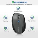E-YOOSO Wireless Mouse for Laptop, Portable Optical Computer Mouse, 6 Buttons - Image 3