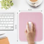 Pink Mouse Pad, Nice and Cute Mouse Pad, Splash-Proof Textured 10.2 x 8.2Inch - Image 2