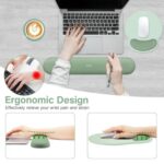 MOSISO Wrist Rest Support for Mouse Pad&Keyboard Set, Antique Green - Image 3