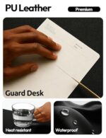 YSAGi Leather Office Desk Pad Protector, Large Mouse Pad, Non-Slip, PU Leather - Image 3