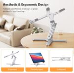 OMOTON LA10 360° Rotating Laptop Stand Riser for Desk - Image 3