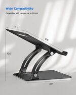 Nulaxy Fully Adjustable Laptop Stand for Desk - Image 3