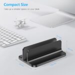 OMOTON Vertical Laptop Stand Holder, Desktop Aluminum Stand for MacBook with - Image 3