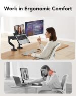 HUANUO 2 in 1 Function Laptop Mount with Tray - Image 3