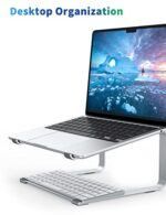SOUNDANCE Laptop Stand for Desk, Ergonomic Metal Computer Riser for 12-17.3 Inch - Image 3