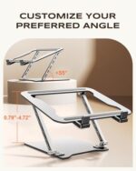 RIWUCT 2026 Laptop Stand for Desk Ultra-Slim Portable & Height Adjustable - Image 3
