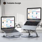 JOYEKY Laptop Stand for Desk, Adjustable Computer Stand with 360° Rotating Base - Image 3