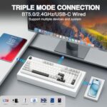 AULA F99 Wireless Mechanical Keyboard,Tri-Mode BT5.0/2.4GHz/USB-C Hot Swappable - Image 3