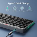TECKNET Wireless Keyboard, Rechargeable Bluetooth Keyboard - Image 3
