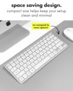 Macally Wireless Bluetooth Keyboard for Mac - Premium Multi Device Connectivity - Image 3