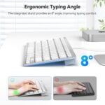 TECKNET Wired Keyboard for MacOS Devices with Dual Interface, Slim Mac Keyboard - Image 4
