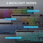 Soueto Wireless Keyboard with 7-Color RGB Backlit - Image 3