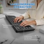 Fade-Proof Letter Wired Keyboard USB Office Keyboard,Not Fade Letter - Image 3
