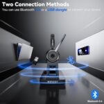 Wireless Headset with Mic for Work, Wireless Headphones with Mic(Noise - Image 3